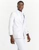 Mens Swirl and Diamond Prom Tuxedo Blazer in White White Prom Tuxedos