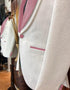 White and Pink Tuxedo - Prom Suit (Jacket + Pants + Vest + Bowtie Package)