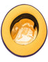 Purple and Gold Dress Hat 1920s Fedora Style - Men's Classic Two Tone Fedora Dress Hat in Purple and Gold