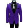 Purple Alberto Nardoni Single Breasted Peak Lapel Tuxedo