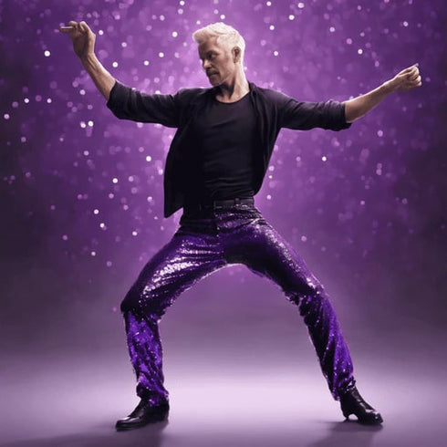 Sequin Tuxedo Suit - Sequin Pants