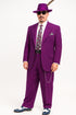 Purple Pinstripe Zoot Suit  3 Piece 1920s/1930s Gangster Outfit (Jacket and Pants and Vest)  Vintage Fashion