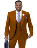 Brown Wedding Suit - Jacket + Pants - Brown Tuxedo - Brown Groomsmen 2 Button Suit