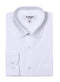 Classic Regular Fit Cotton Convertible Cuff Dress Shirt In White