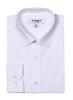 Classic Regular Fit Cotton Convertible Cuff Dress Shirt In White