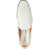 Bravo Mens Classic Plain Toe Slip on Loafer Dress Shoe in Ivory