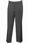 Mens Classic Fit Single Pleat Dress Slacks in Charcoal