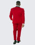 Red Double Breasted Tuxedo with Velvet Peak Lapel - Wedding - Prom Red Tuxedos for Prom