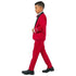 New Stacy Adams Boys Red Tuxedo Set, 5-Piece Black Shawl Collar