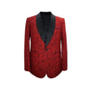 Red Paisley Pattern Alberto Nardoni Sport Coat Blazer