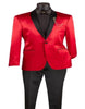 Shiny Suit - Sharkskin Tuxedo - Bright Color Tuxedo In Red Perfect For Wedding Or Prom