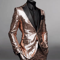 Sequin Tuxedo Suit - Sequin Pants