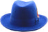 Premium Godfather Hat - Homburg Hat - Men's Homburg Royal Blue