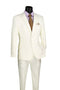 Ivory Slim Fit Men's 2 Piece Business Suit 2 Button