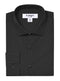 Slim Fit Cotton Convertible Cuff Dress Shirt In Black