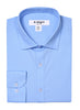 Slim Fit Cotton Convertible Cuff Dress Shirt In Sky Blue