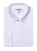 Slim Fit Cotton Convertible Cuff Dress Shirt In White