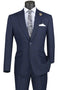 Slim Fit 2 Piece Suit Navy Glen Plaid Pattern Matching Pants