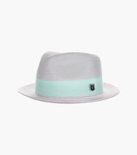 CALEM FEDORA Poly Braid Pinch Front Hat