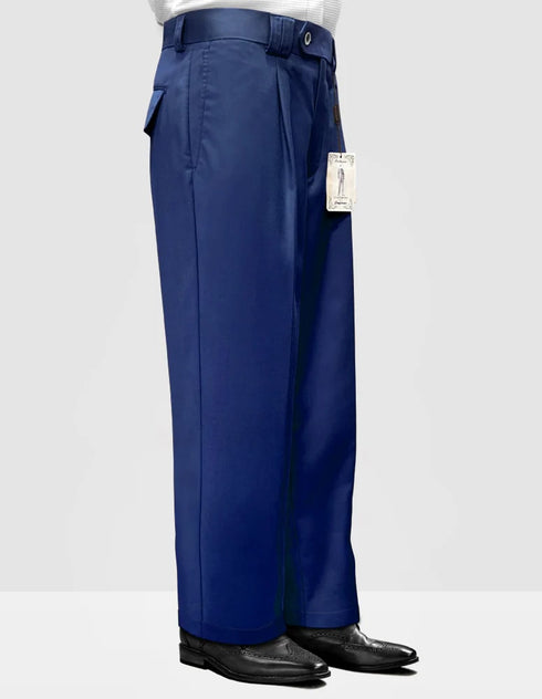 Statement Clothing | Solid Color Wide Leg Pants Sapphire
