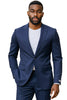 Men's Stacy Adams Basic Slim Fit Wedding & Business Suit in Navy Blue