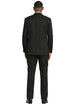 Men's Stacy Adams Modern Fit Vested Suit in Black Tonal Shadow Pinstripe