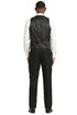 Men's Stacy Adams Modern Fit Vested Suit in Black Tonal Shadow Pinstripe