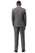 Men's Stacy Adams One Button Peak Lapel Suit With Double Breasted Vest in Grey Glen Plaid