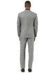 Men's Stacy Adams Two Button Vested Summer Suit in Light Grey Glen Plaid