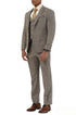 Stacy Adams - 3 Piece Hybrid Fit Notch Lapel Suit in Light Brown