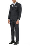 Stacy Adams - 3 Piece Hybrid Fit Notch Lapel Suit in Black