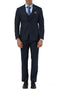 Stacy Adams - 3 Piece Hybrid Fit Notch Lapel Suit in Navy