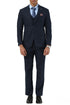 Stacy Adams - 3 Piece Hybrid Fit Notch Lapel Suit in Navy