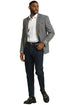 Men's Stacy Adams Vintage Professors Tweed Blazer in Grey