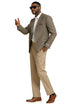 Men's Stacy Adams Vintage Professors Tweed Blazer in Tan
