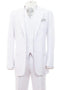 White Wedding Suit For Men - Perfect For Groom - Mens Modern Fit 2 Button Vested Basic Suit In White
