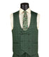 (42R) 2 Piece Slim Fit Stretch Fabric Blazer and Vest - Green