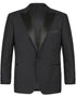 Black Tuxedo - Mens Wedding Suit - Solid Pattern Black Prom Suit