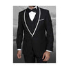 Shawl Collar Black Lapel One Button Trim Sport Coat