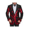 Shiny Sequin Red Black Alberto Nardoni Sport Jacket