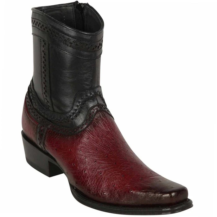 Los Altos Boots - Mens Dress Cowboy Boot - Low Priced Classic Round Toe Cowboy Boots- in Walnut