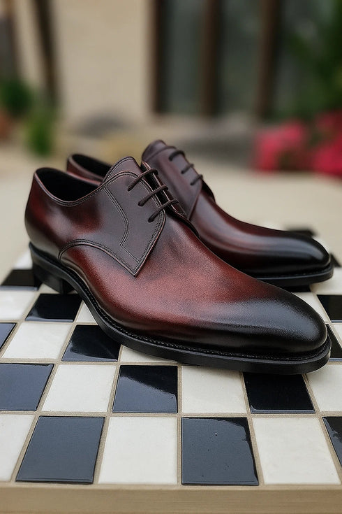 Signature Burnished Lace-up Derby