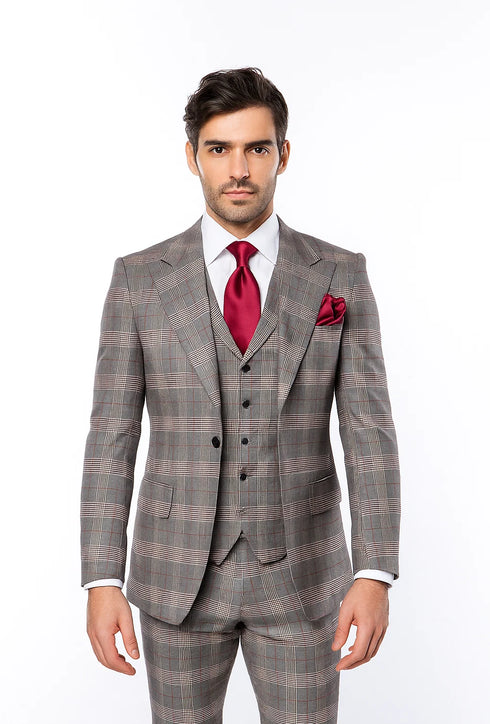 Classic Fit Single Breast Lapel Vest by Rossiman