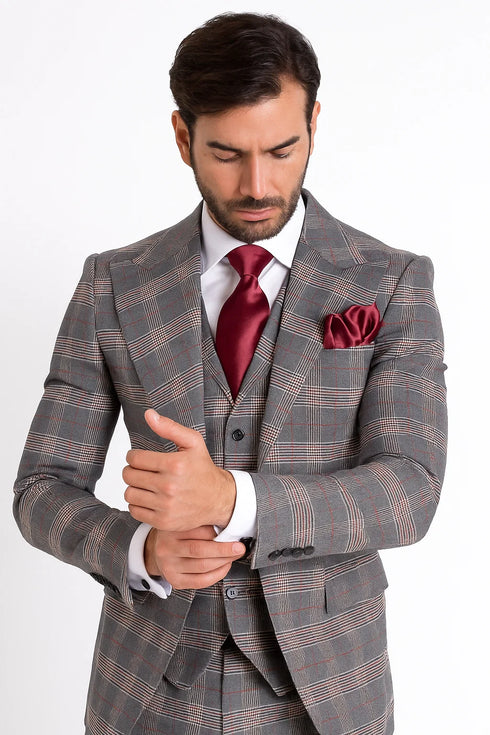 Classic Fit Single Breast Lapel Vest by Rossiman