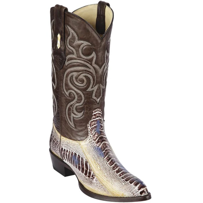 Los Altos Boots - Mens Dress Cowboy Boot - Low Priced Caiman Boots European Toe- in Faded Oryx