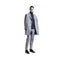 Single Breasted 3 Buttons Notch Lapel Casual Grey - Cashmere Topcoat - Mens Cashmere Overcoat - Cashmere Coat