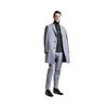 Single Breasted 3 Buttons Notch Lapel Casual Grey - Cashmere Topcoat - Mens Cashmere Overcoat - Cashmere Coat