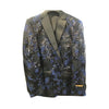 Single Breasted Black Floral Pattern Alberto Nardoni Suit