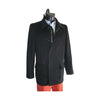 Single Breasted Cashmere Wool With Zipper Closure Winter Black - Cashmere Topcoat - Mens Cashmere Overcoat - Cashmere Coat