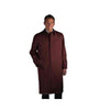 Single Breasted Classic Poplin hidden button Rain coat Brown